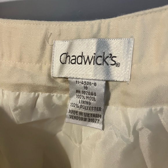 Vintage cream Chadwick's wool trousers - Picture 6 of 7